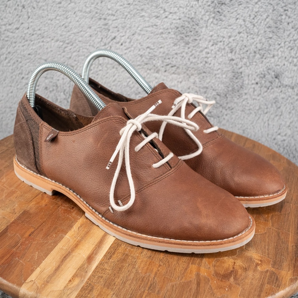 AHNU Noe Leather Lace Up Shoe Women's Oxford Dress Casual Size 8.5